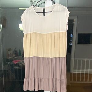 Colorblock Sleeveless Dress